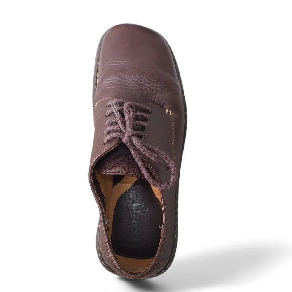 Born Leather Square Toe Oxfords‎ Brown B6032 i2 Men's 10/44
